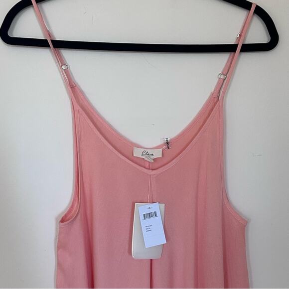 Elan Melon Asymmetrical Midi Slip Cover up Dress - Women's Medium New - Picture 8 of 9